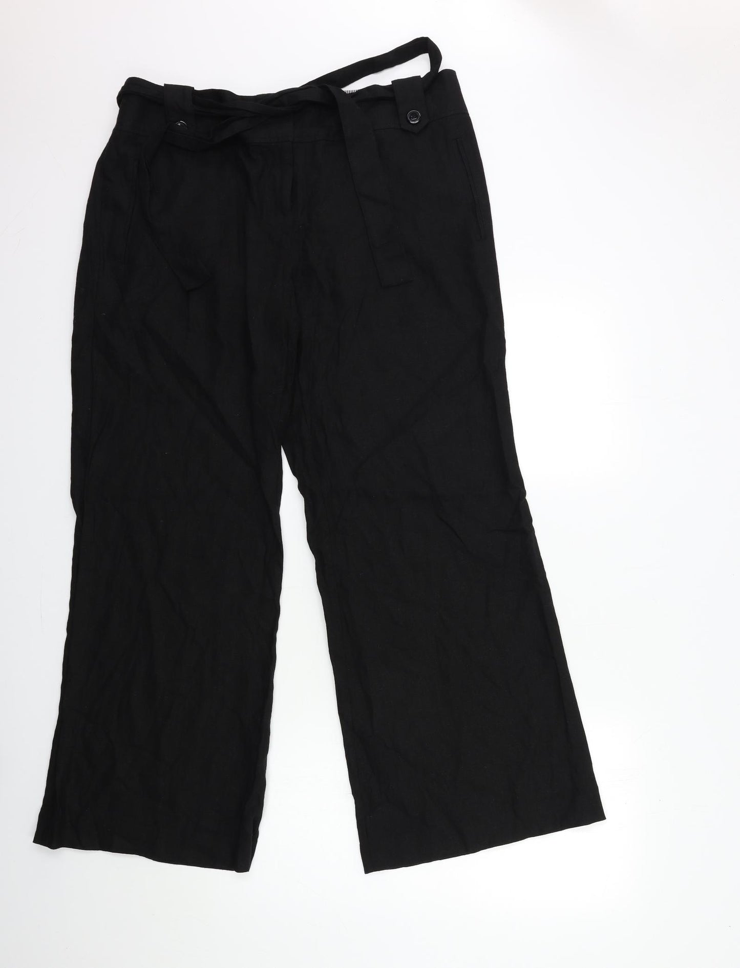 Marks and Spencer Womens Black   Trousers  Size 16 L31 in