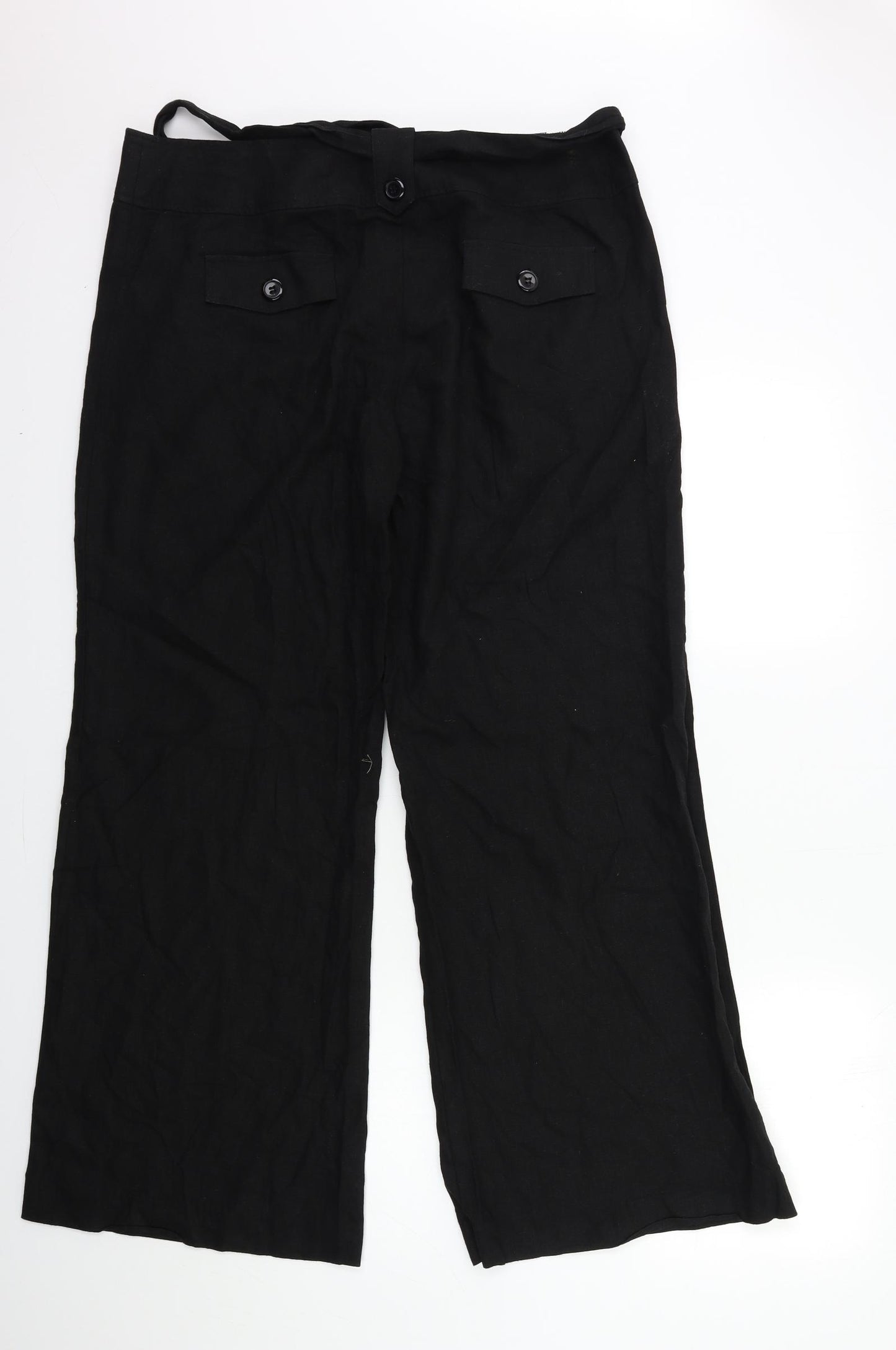 Marks and Spencer Womens Black   Trousers  Size 16 L31 in