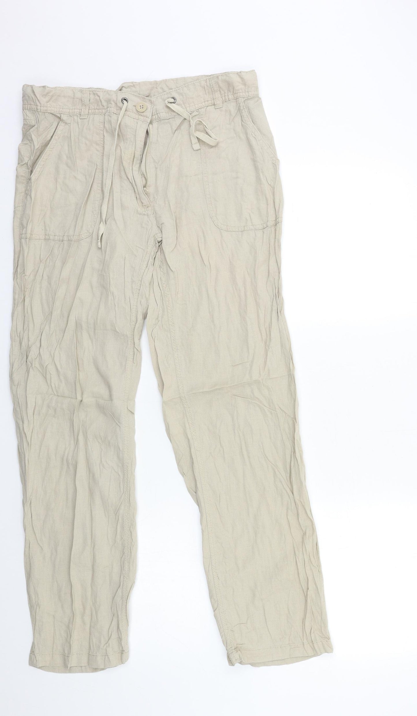 Avenue Womens Beige   Trousers  Size M L29 in