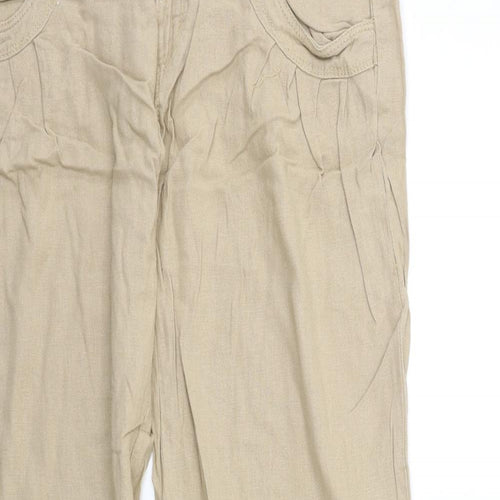 Only Womens Beige   Trousers  Size 12 L31 in