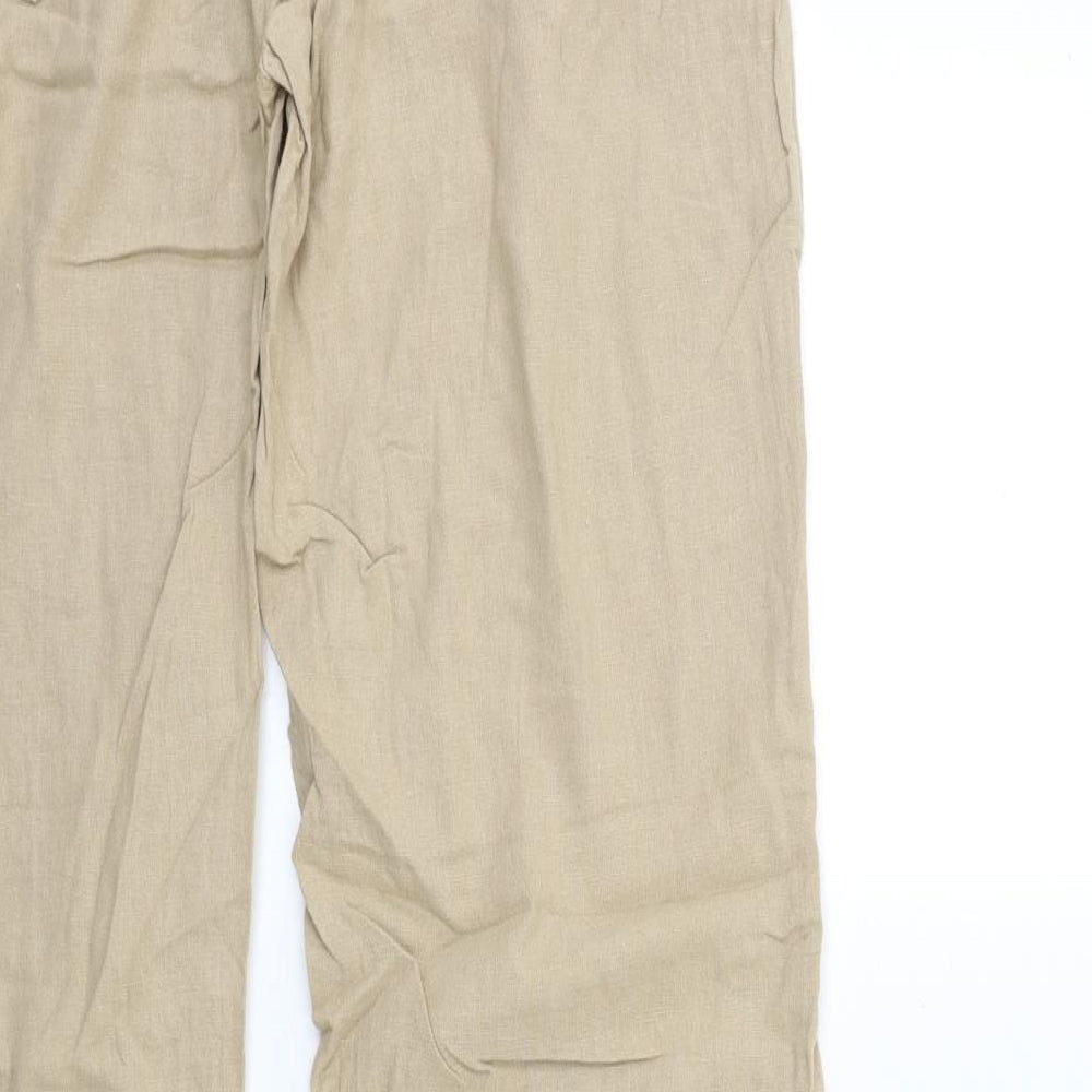 Only Womens Beige   Trousers  Size 12 L31 in