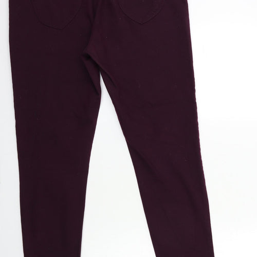 Dorothy Perkins Womens Purple  Denim Jegging Jeans Size 16 L32 in