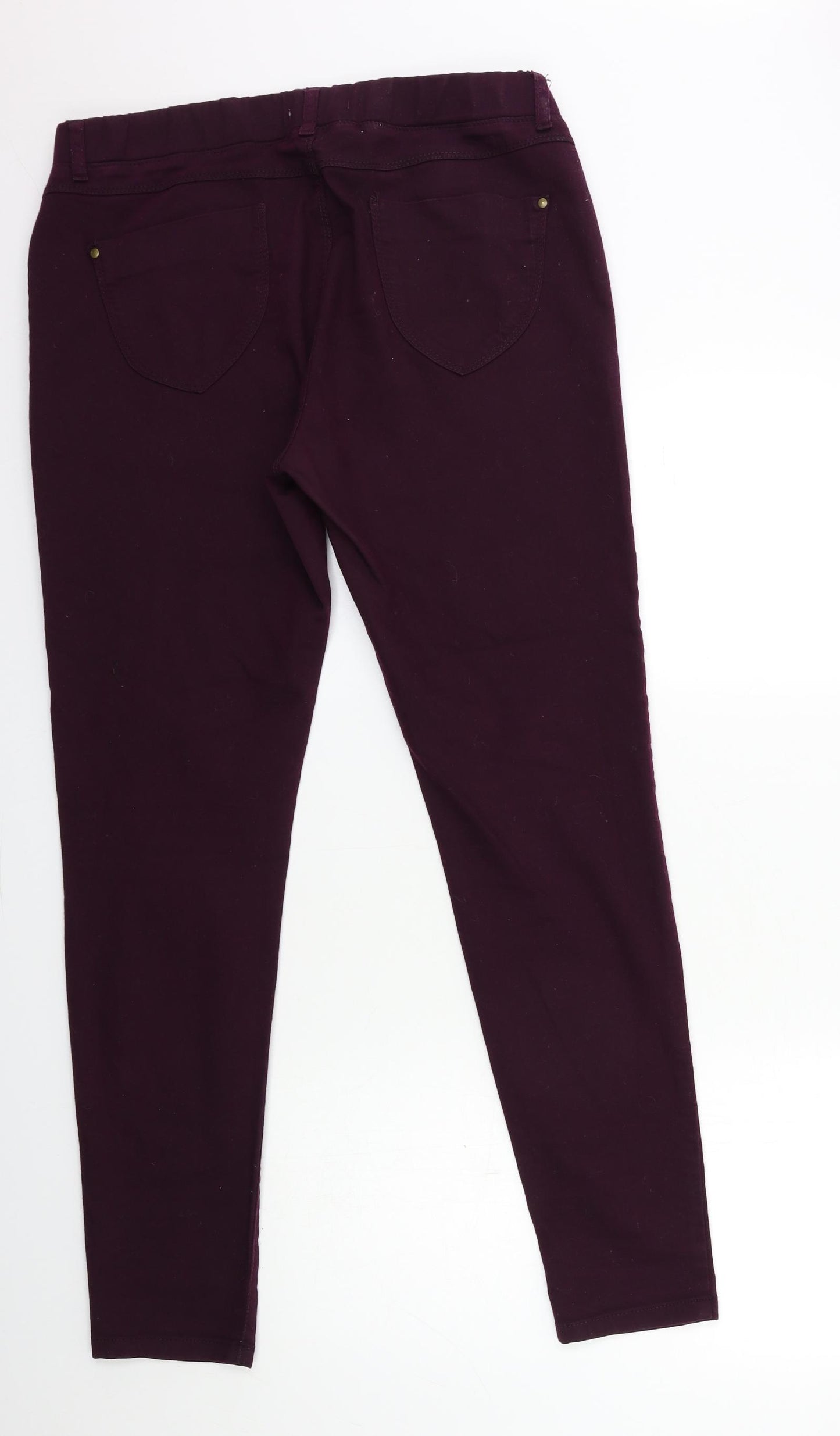 Dorothy Perkins Womens Purple  Denim Jegging Jeans Size 16 L32 in