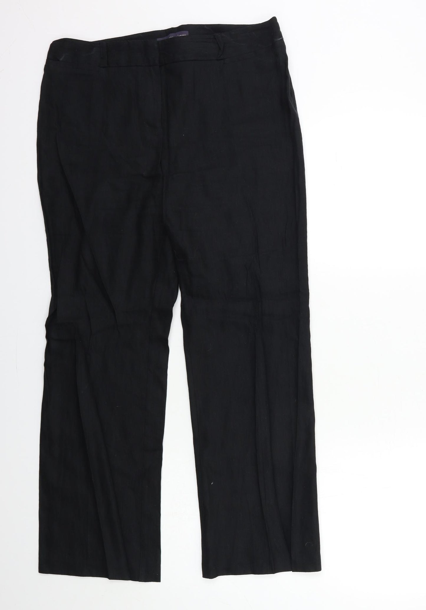 Marks and Spencer Womens Black   Trousers  Size 12 L29 in