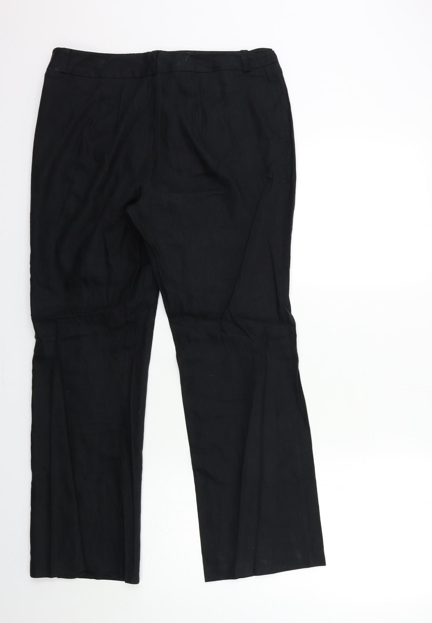 Marks and Spencer Womens Black   Trousers  Size 12 L29 in