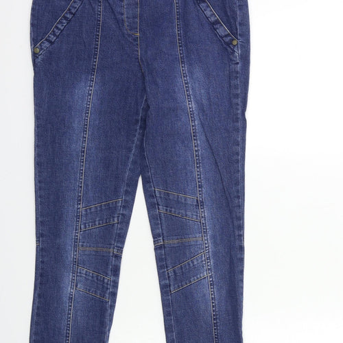 Kaleidoscope Womens Blue  Denim Skinny Jeans Size 10 L29 in