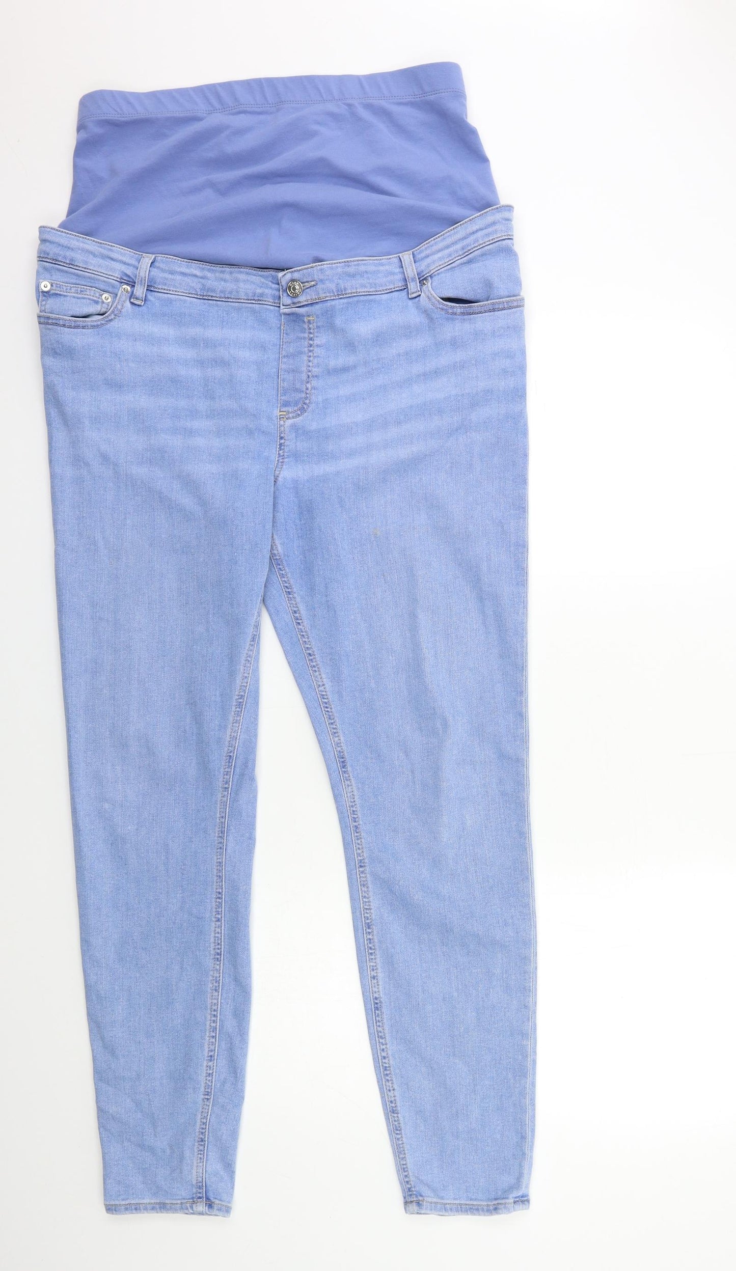 ASOS Womens Blue  Denim Skinny Jeans Size 16 L30 in