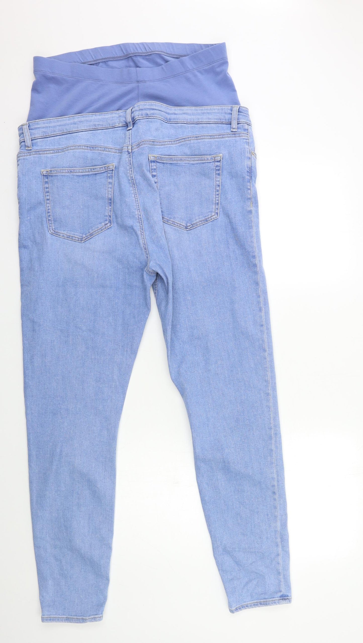 ASOS Womens Blue  Denim Skinny Jeans Size 16 L30 in