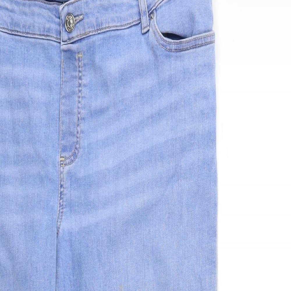 ASOS Womens Blue  Denim Skinny Jeans Size 16 L30 in