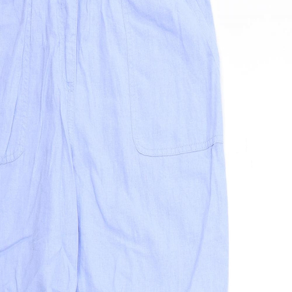M&Co Womens Blue   Trousers  Size 14 L27 in