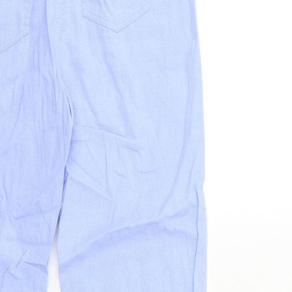 M&Co Womens Blue   Trousers  Size 14 L27 in