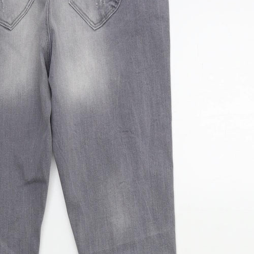 Denim & Co. Womens Green  Denim Skinny Jeans Size 12 L30 in