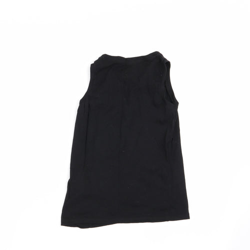 pep and co Boys Black   Basic Tank Size 7-8 Years
