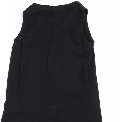 pep and co Boys Black   Basic Tank Size 7-8 Years