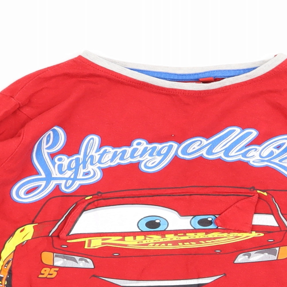 Primark Boys Red Solid   Pyjama Top Size 6-7 Years