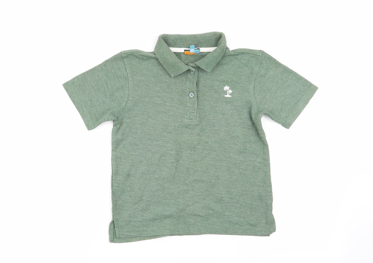 hullabaloo Boys Green   Basic Polo Size 7-8 Years