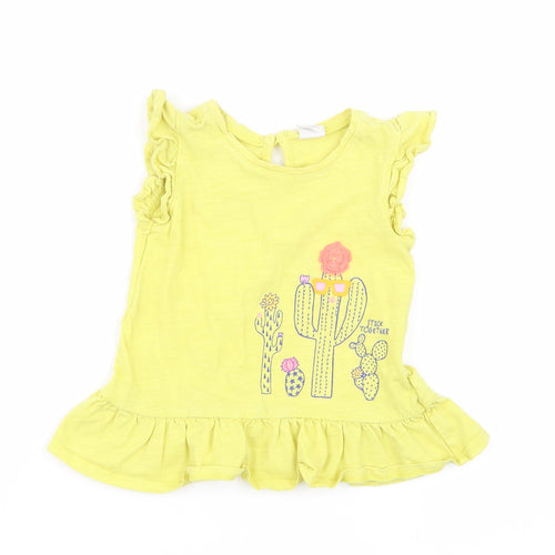 Gap Girls Yellow   Basic Tank Size 18-24 Months