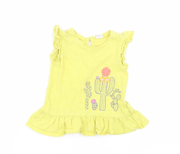 Gap Girls Yellow   Basic Tank Size 18-24 Months