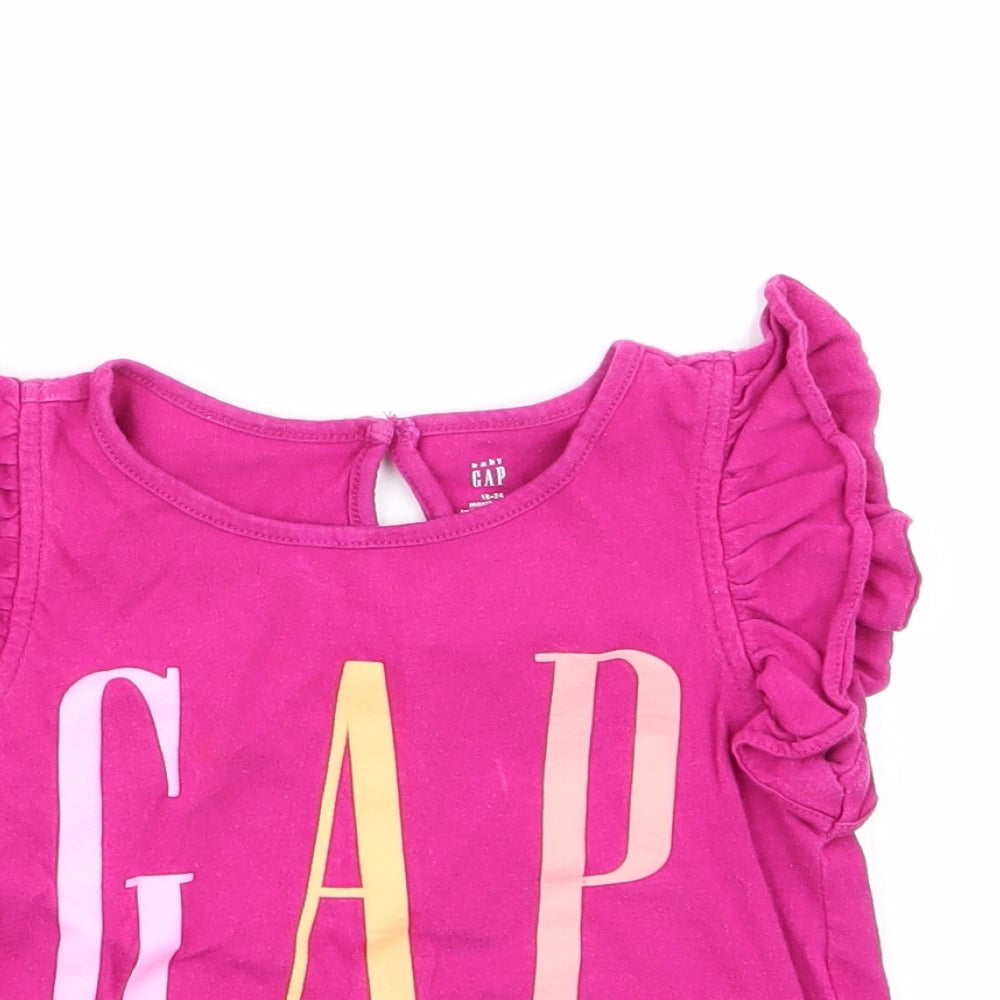 Gap Girls Purple   Basic Tank Size 18-24 Months
