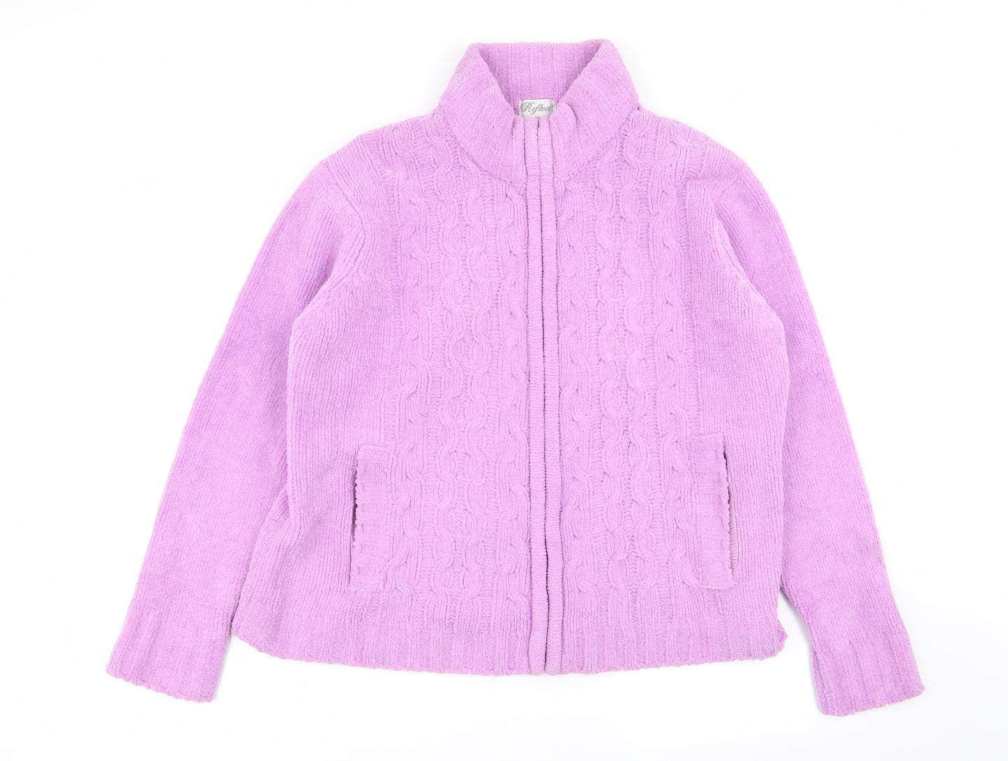 reflect Womens Pink   Full Zip Jumper Size L  - Size L/XL