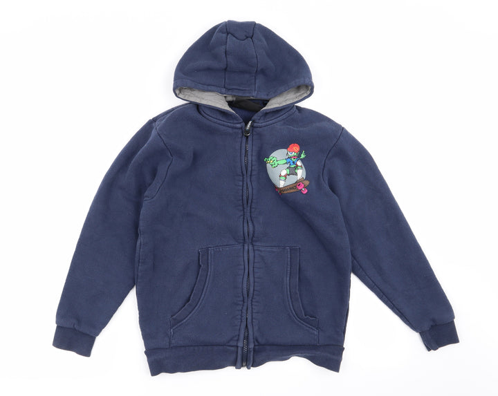 HAWK Boys Blue Full Zip Jumper Size 11-12 Years