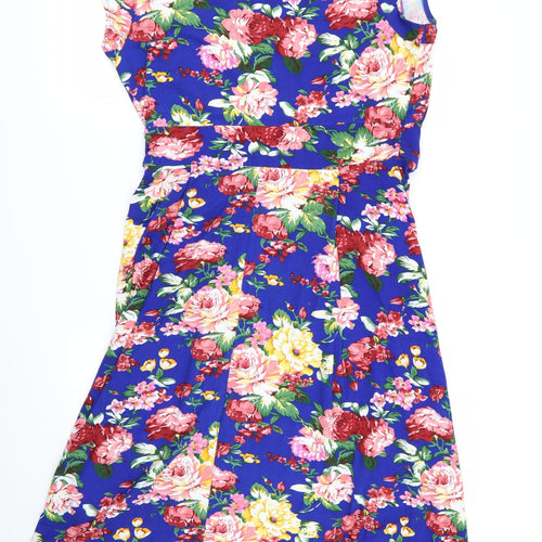 Lindy Bop Womens Multicoloured Floral  Fit & Flare  Size 16