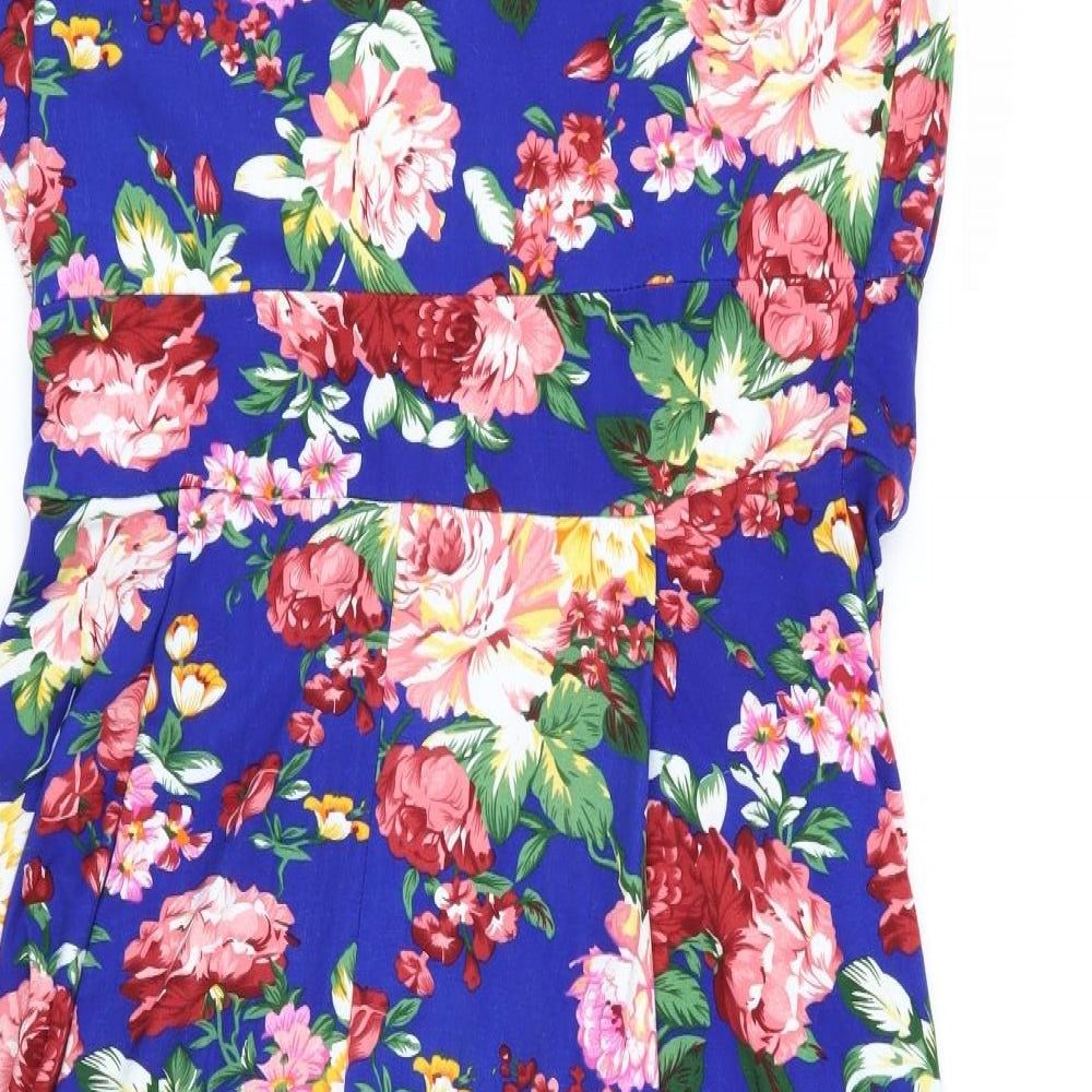 Lindy Bop Womens Multicoloured Floral  Fit & Flare  Size 16