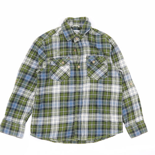 NEXT Boys Multicoloured Check  Basic Button-Up Size 8 Years