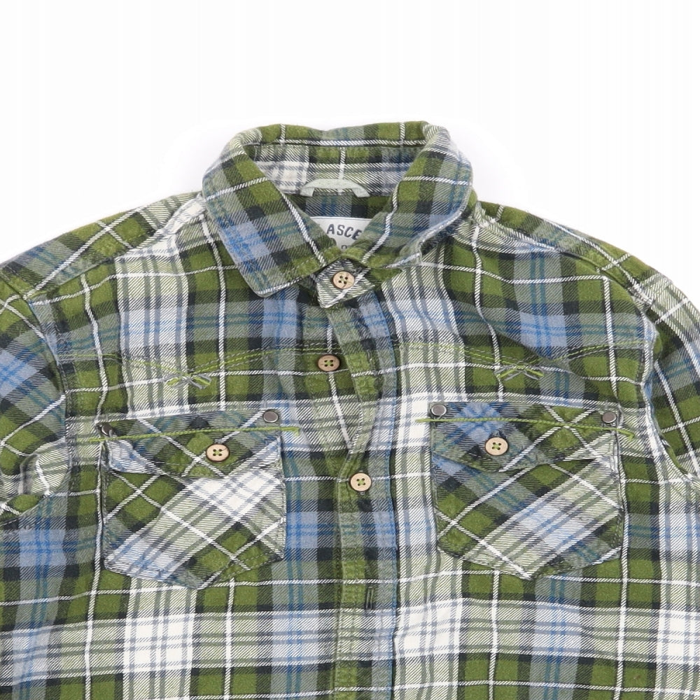 NEXT Boys Multicoloured Check  Basic Button-Up Size 8 Years