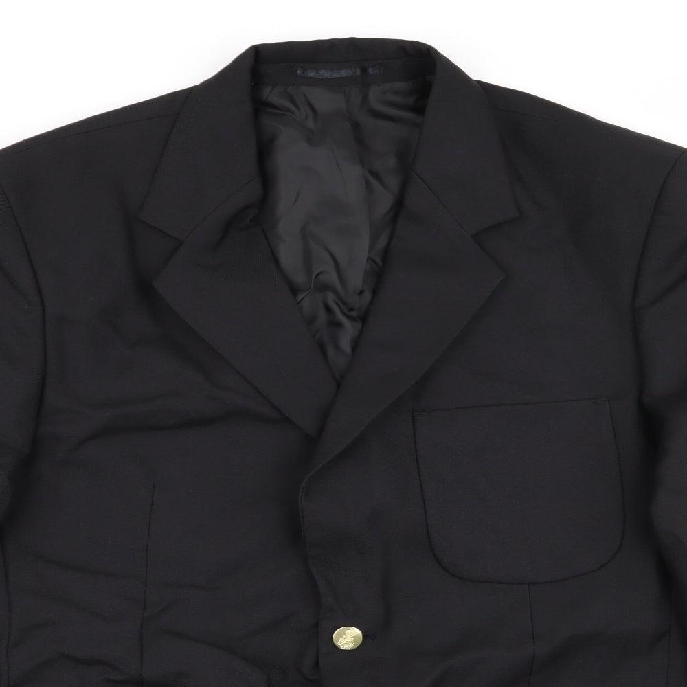 Chums Mens Black   Jacket Blazer Size 44