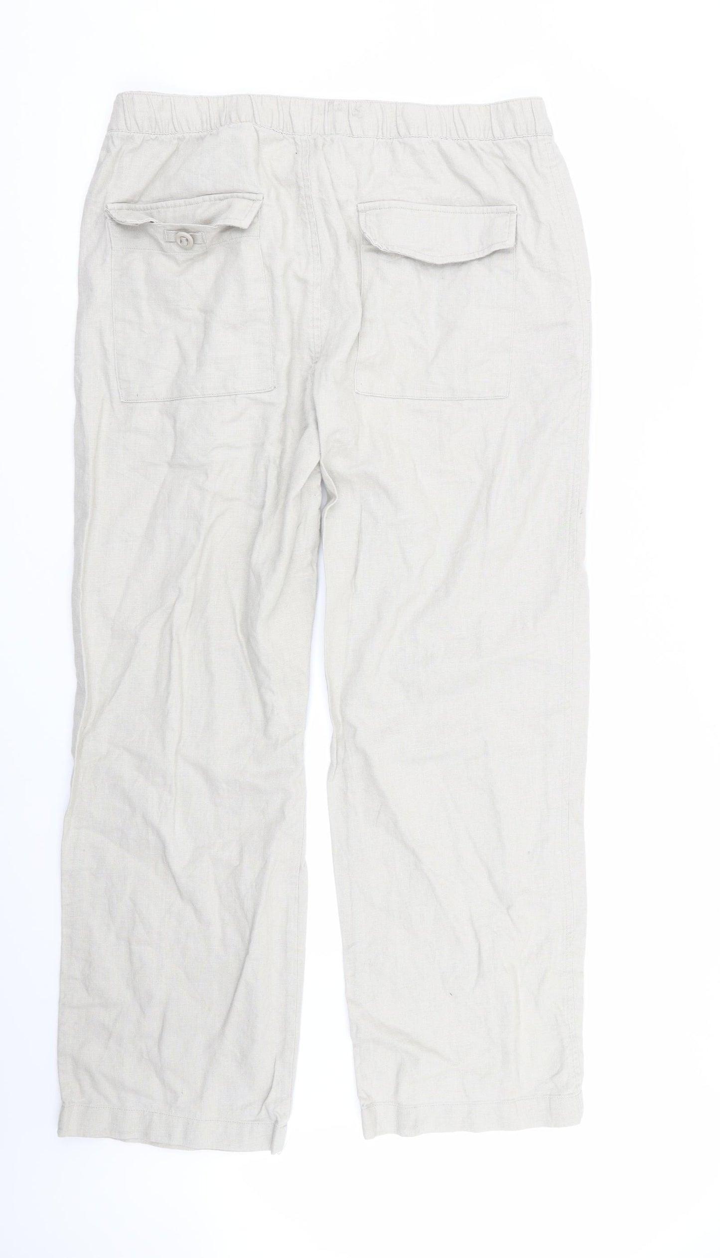 Asda George Mens Grey   Trousers  Size L L30 in - Stretch waistband