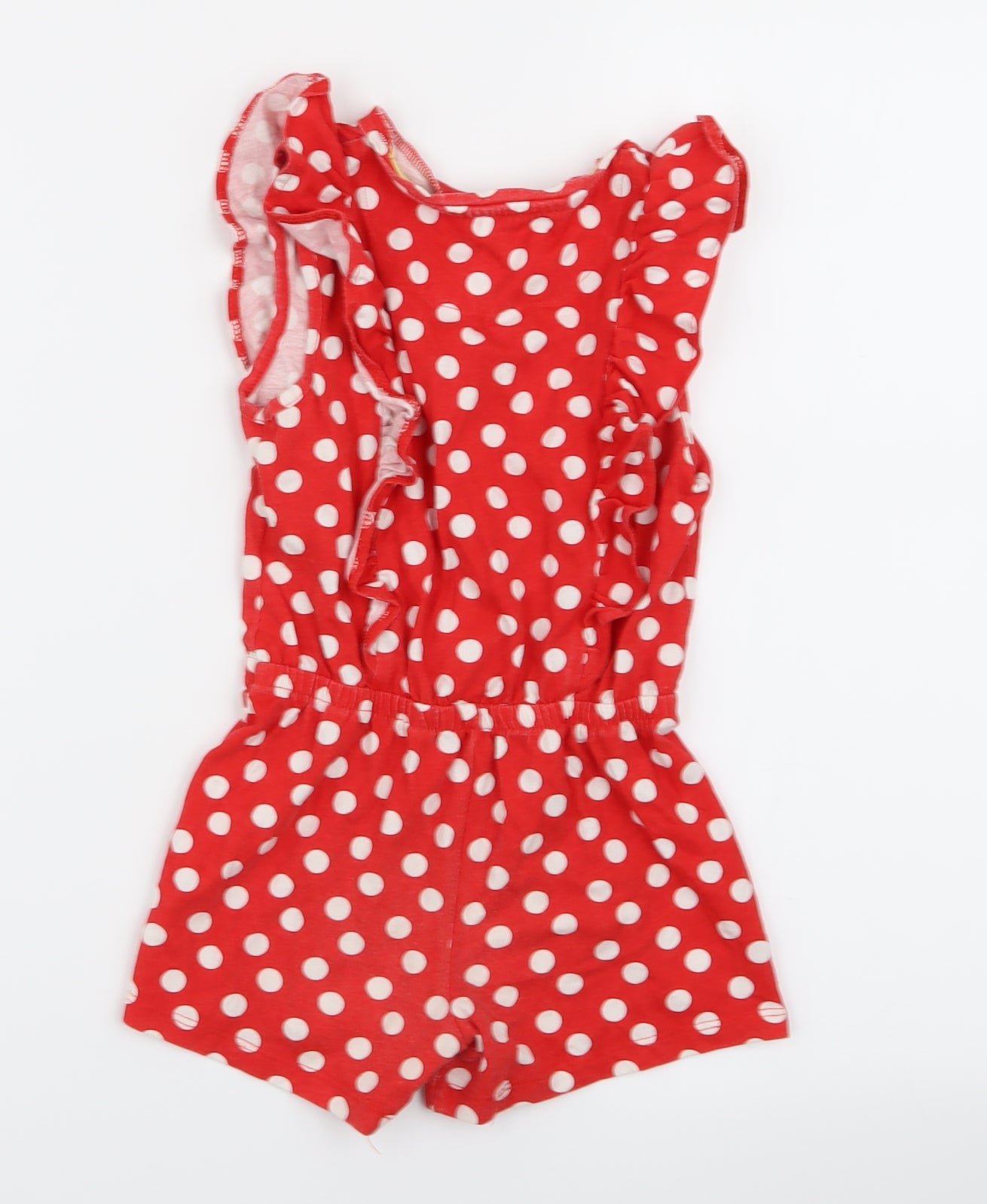 M Girls Red Polka Dot  Playsuit One-Piece Size 3-4 Years