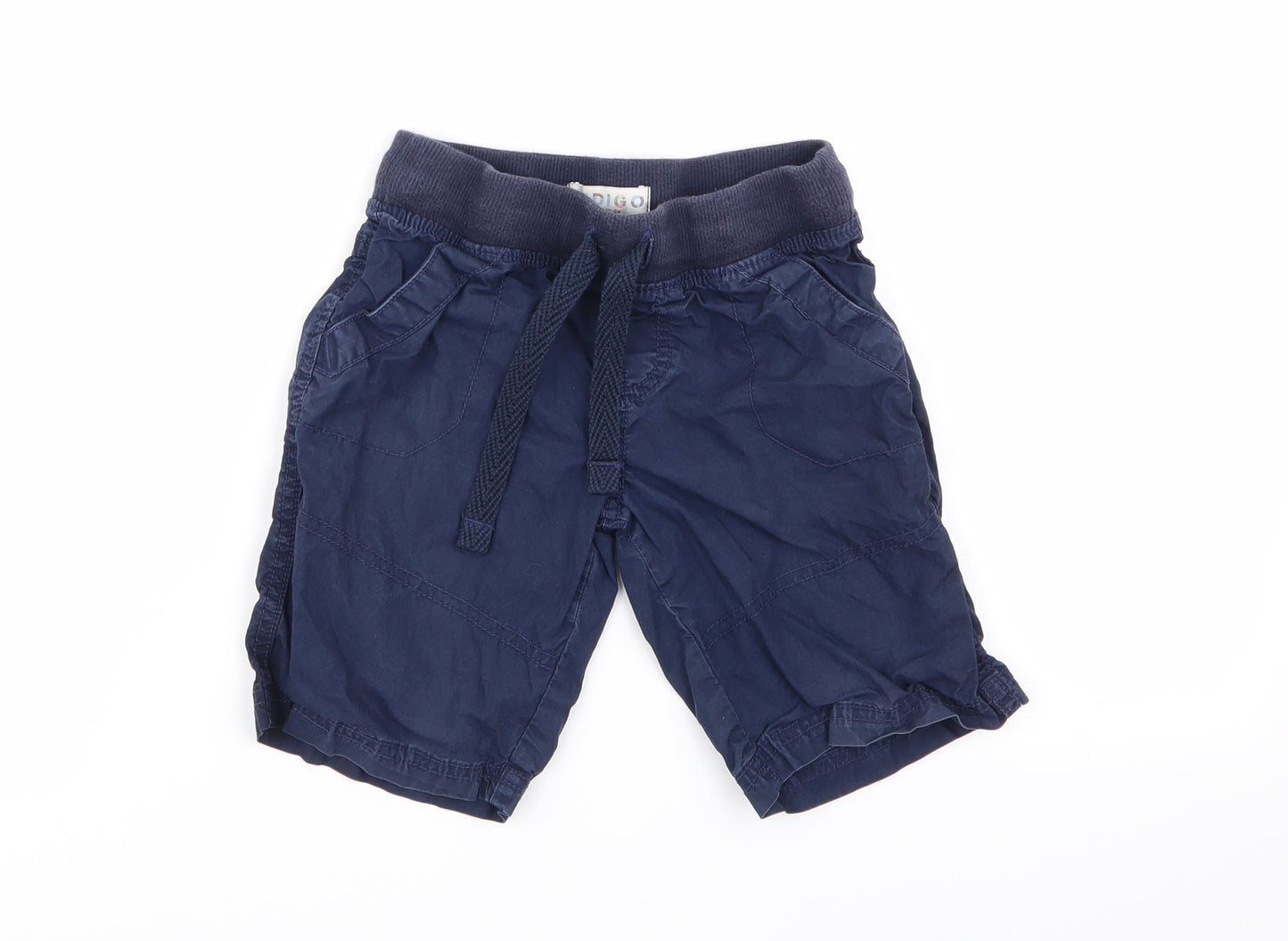 M&S Boys Blue   Chino Shorts Size 4-5 Years