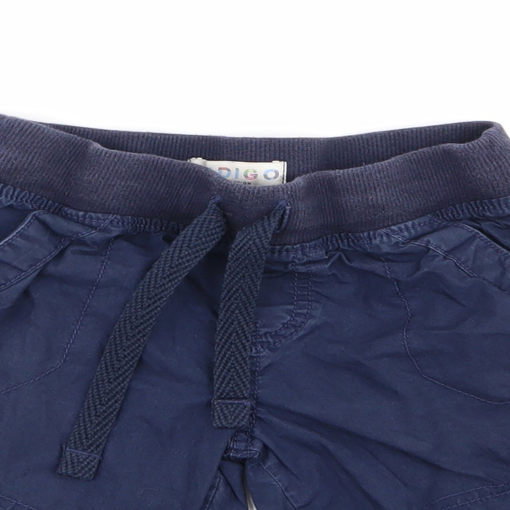 M&S Boys Blue   Chino Shorts Size 4-5 Years