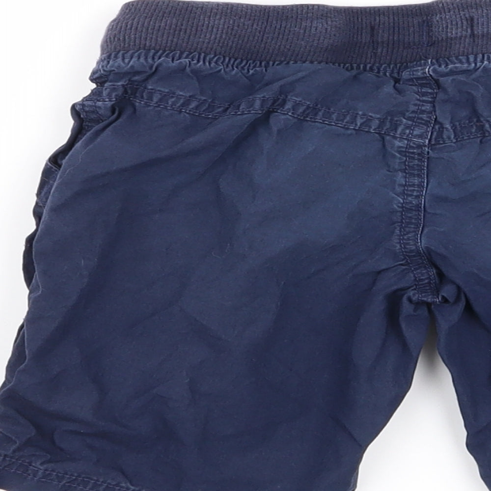 M&S Boys Blue   Chino Shorts Size 4-5 Years