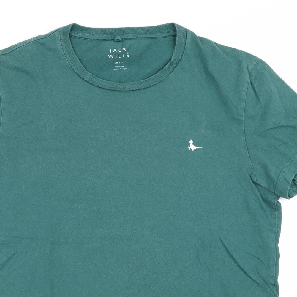 Jack Wills Mens Green    T-Shirt Size S