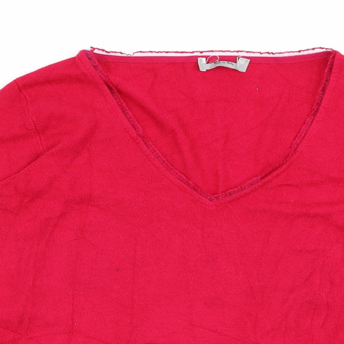 Preworn Womens Pink  Rayon Pullover Jumper Size 12