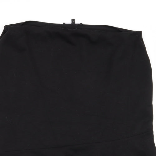 NEXT Womens Black   Flare Skirt Size 16  - Stretch waistband