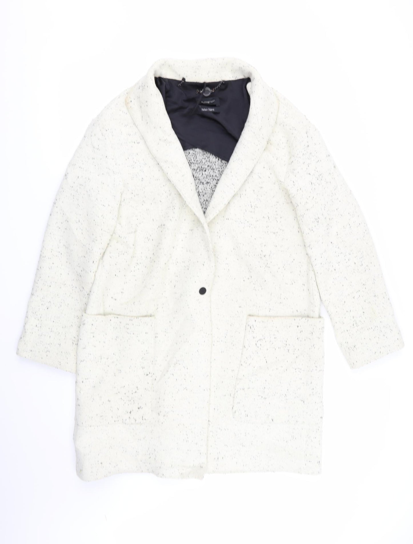 Autograph Womens Beige Polka Dot  Jacket Blazer Size 12