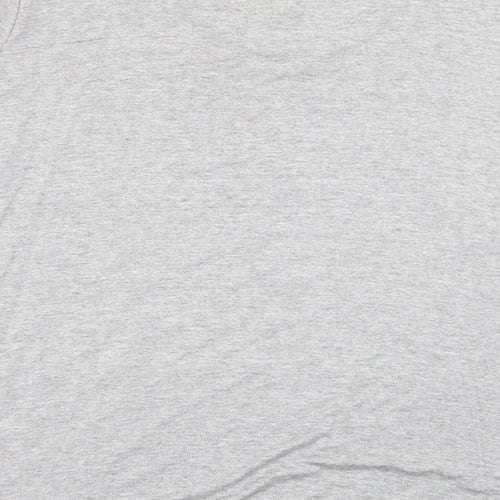 ELVI Womens Grey   Basic T-Shirt Size L