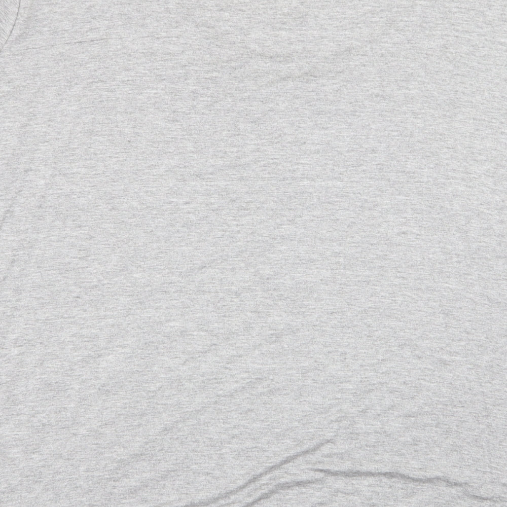 ELVI Womens Grey   Basic T-Shirt Size L
