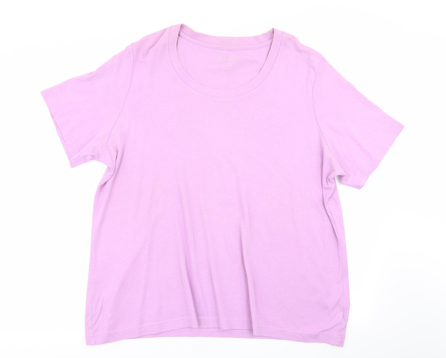 Simply Be Womens Pink   Basic T-Shirt Size 24