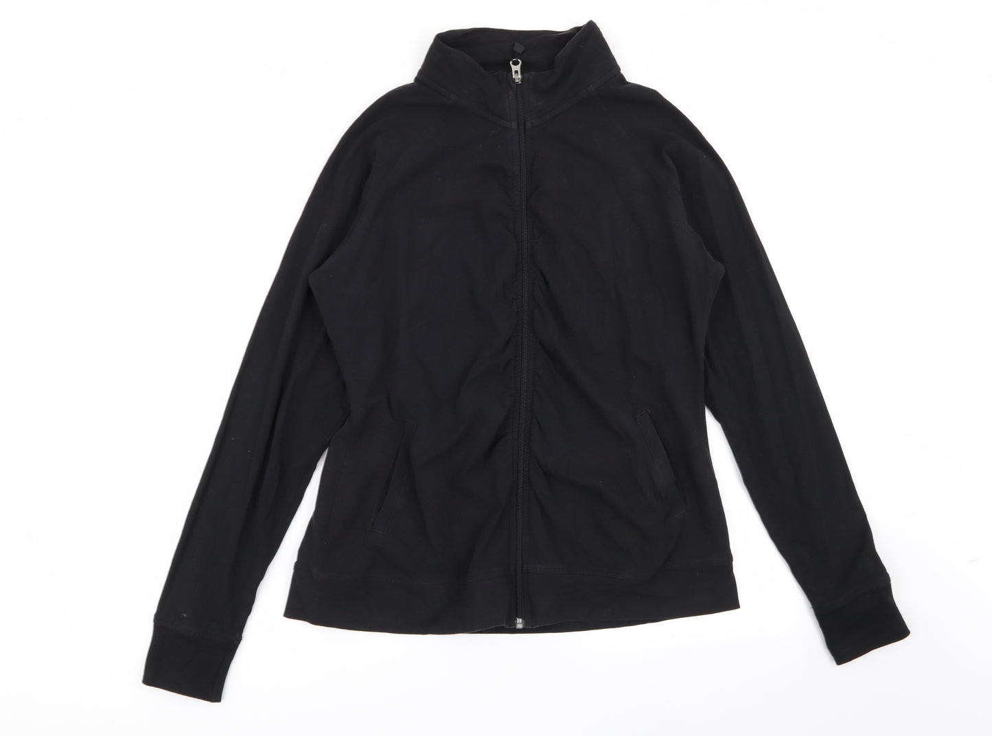 Crane Womens Black   Full Zip Jumper Size L