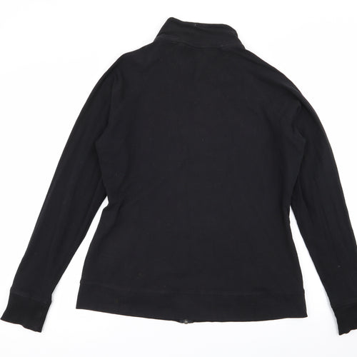 Crane Womens Black   Full Zip Jumper Size L