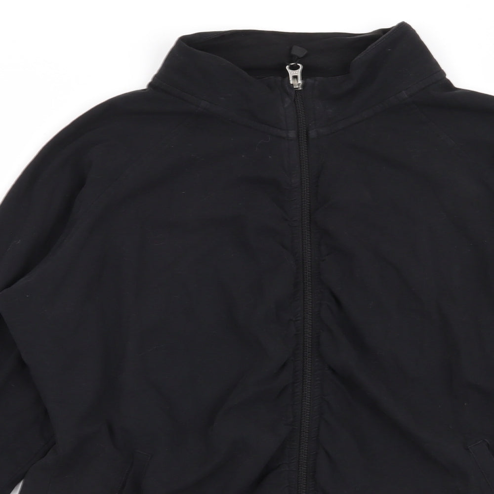 Crane Womens Black   Full Zip Jumper Size L