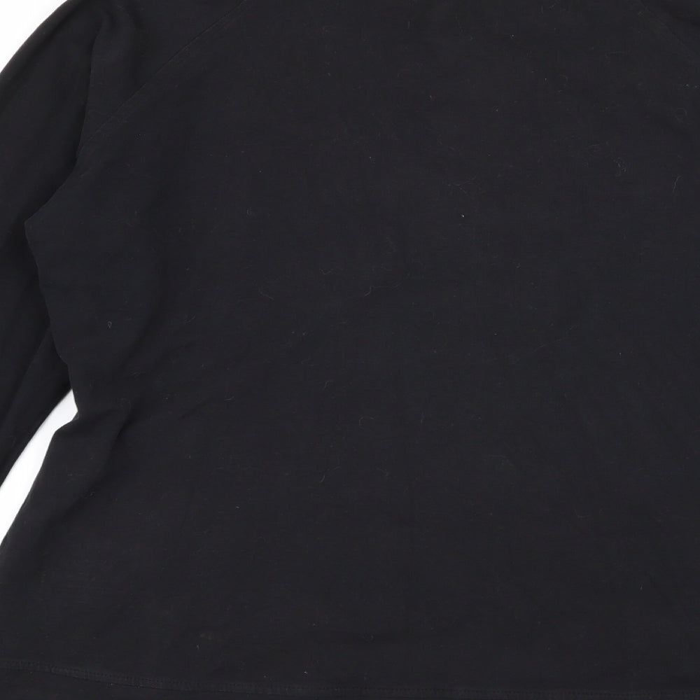 Crane Womens Black   Full Zip Jumper Size L
