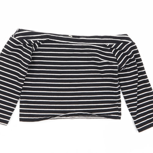 miss evie Girls Multicoloured Striped  Basic T-Shirt Size 9-10 Years