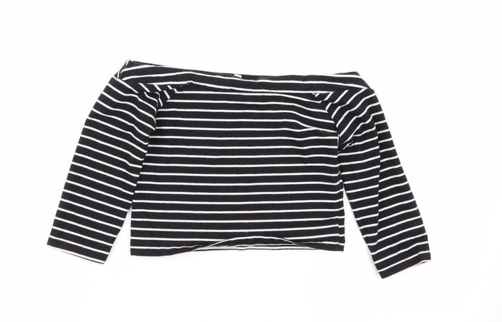 miss evie Girls Multicoloured Striped Basic T-Shirt Size 9-10 Years