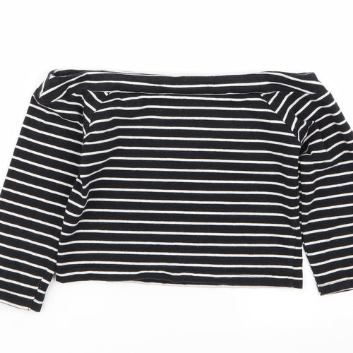 miss evie Girls Multicoloured Striped  Basic T-Shirt Size 9-10 Years