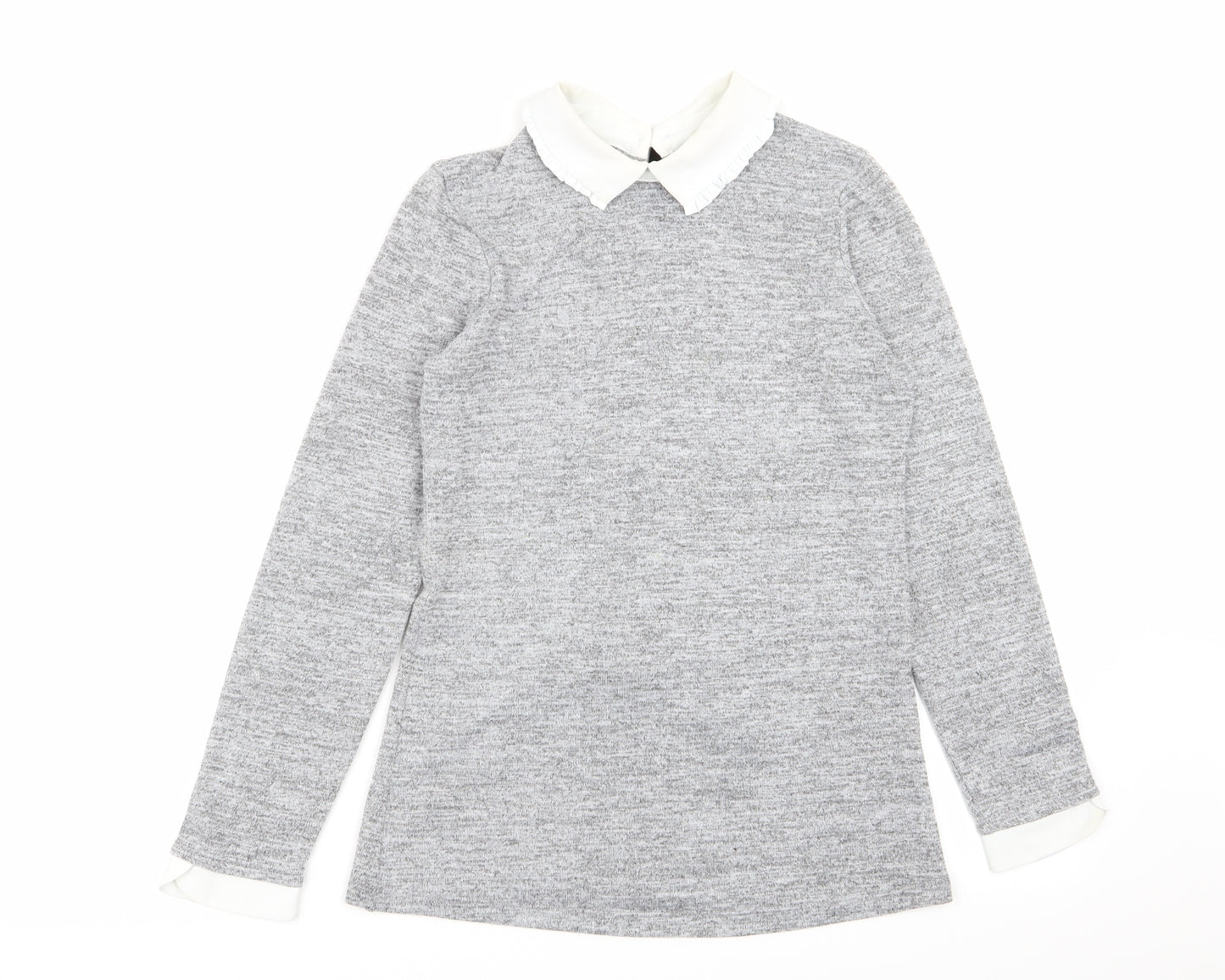 Dorothy Perkins Womens Grey   Basic T-Shirt Size 8